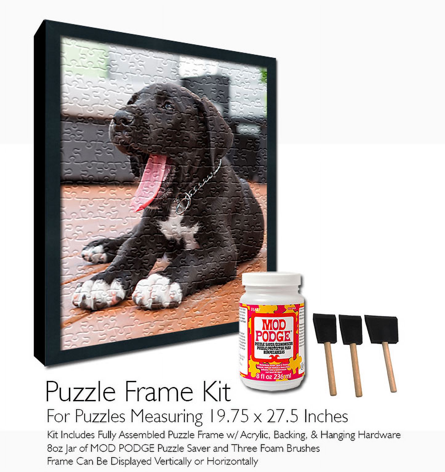 Mod Podge Jigsaw Puzzle Frame Kit - for Puzzles Measuring 19.75x27.5 Inches